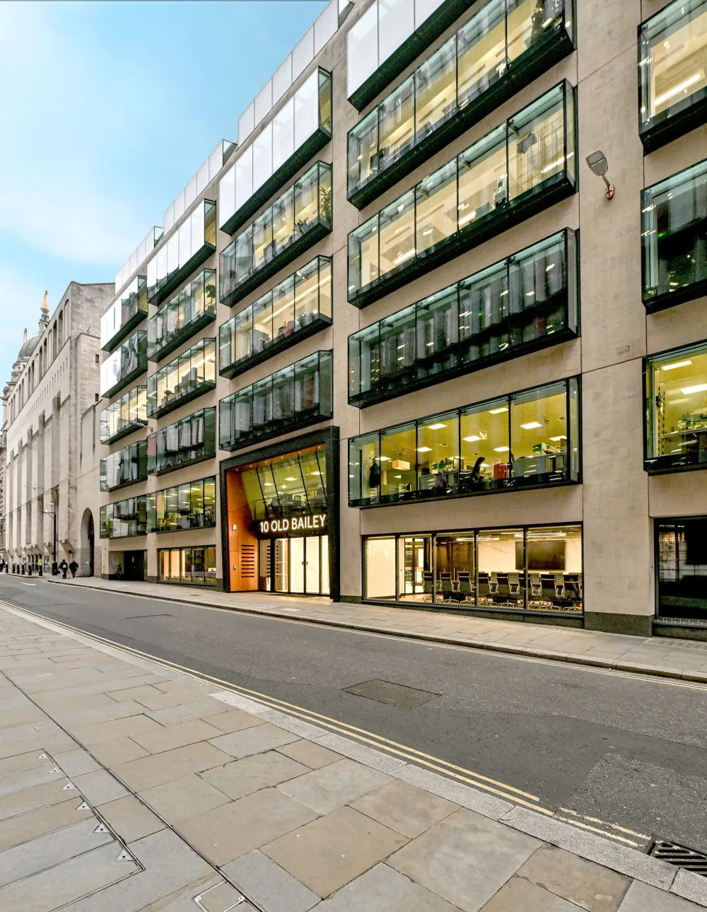 Street view of 10 Old Bailey from Old Bailey, London EC4
